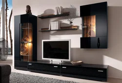 Living room design with modular wall