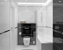 Bathroom only with white tiles photo