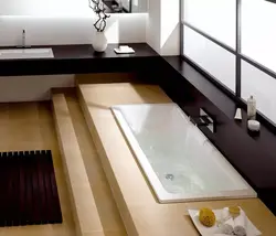 Дизайн ванной комнаты подиум