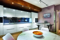 Kitchen design with 2 meter ceiling