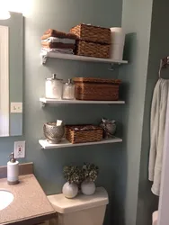 DIY Bathroom Shelves Photo