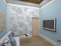 Liquid wallpaper for walls photo in the bedroom interior photo