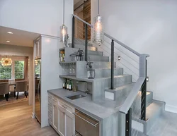 Kitchen staircase to 2nd floor photo
