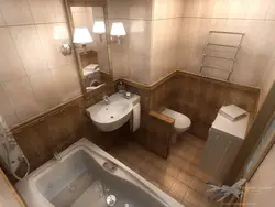 Панельдік үйдегі ваннасы бар аралас ванна бөлмесінің дизайны