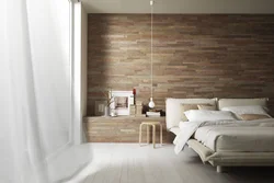 Tiles On The Wall In The Bedroom Interior