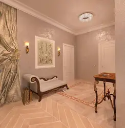 Design Of Walls Made Of Decorative Plaster In The Hallway Photo