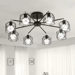 Loft style chandeliers for the bedroom photo