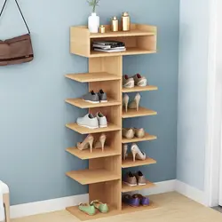 DIY Wooden Shoe Stand In The Hallway Photo