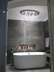 Люстра в ванной дизайн фото