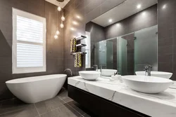 Bathroom design in modern style inexpensive