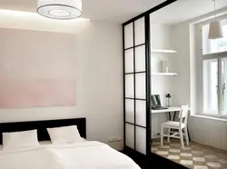 Dividing the bedroom into 2 zones photo