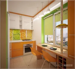 Kitchen Design Orange And Light Green