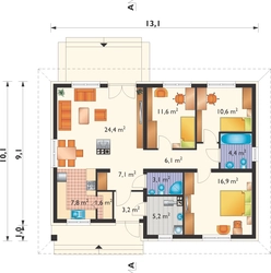 Three bedroom house project photo