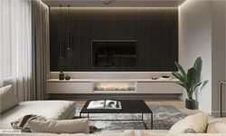 How to design a TV area in the living room photo