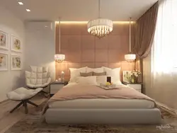 Bedroom design in warm colors