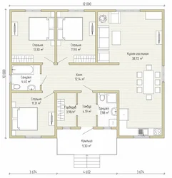 Design Of One-Story Houses With Three Bedrooms