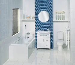 Фото сине белой ванной