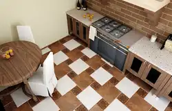 How to choose tiles for the kitchen floor photo