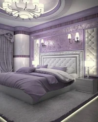 Purple Bedroom Interior Photo