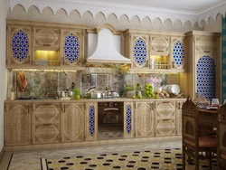 Kitchen interior in oriental style