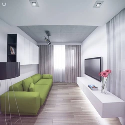 Photo design of a living room in Khrushchev 2 rooms