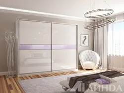 Photo of bedroom wardrobes in light colors