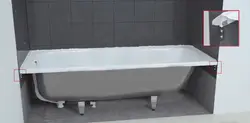 Mounting a bathtub to the wall photo