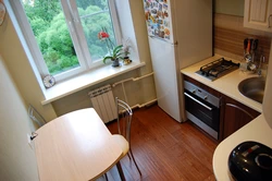 Kitchen design in Khrushchev two-room apartment