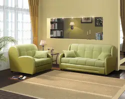 Accordion sofa in the living room interior