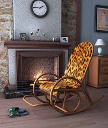 Rocking chair in the living room interior