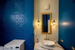 Bathroom design with painted walls