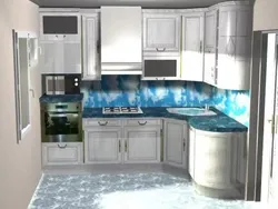Кухня в корабле дизайн с холодильником