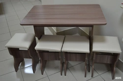 Table and chairs for a small kitchen modern design