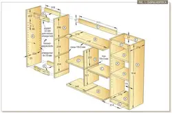 DIY kitchen made of wood, drawings of wood, photo