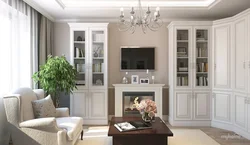 Corner living rooms in classic style photo