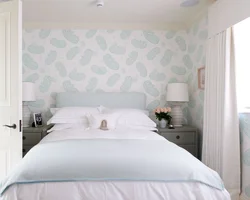 Wallpaper with small details for the bedroom photo