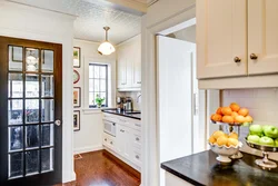 Kitchen interior with 3 doors