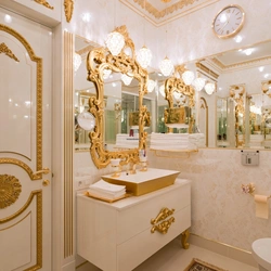 White Gold Bathroom Interior