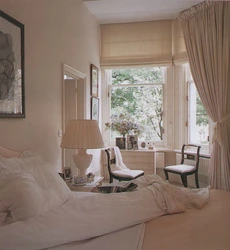 Римские шторы в современной спальне фото