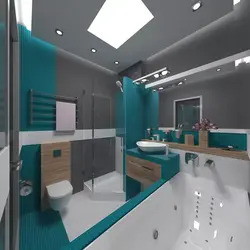 Bathtub with toilet design square