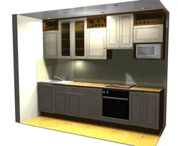 Kitchen design straight 5