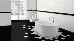 Floor-mounted bathroom design