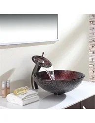 Bath bowl in the bathroom interior photo