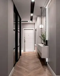 Straight corridor in the apartment photo