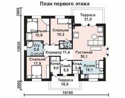 Планировка Дома С 3 Спальнями Фото