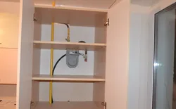 Photo of how to close a pipe on a kitchen wall