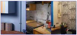 Photo of how to close a pipe on a kitchen wall