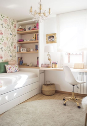 Girl's bedroom interior photo