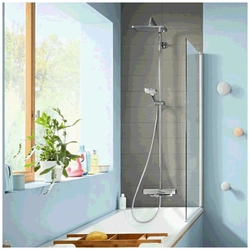 Tropical Shower For The Bathroom With Mixer Photo In The Bathtub