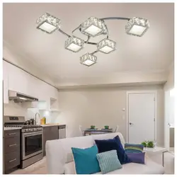 Ceiling chandeliers for suspended ceilings in the kitchen photo